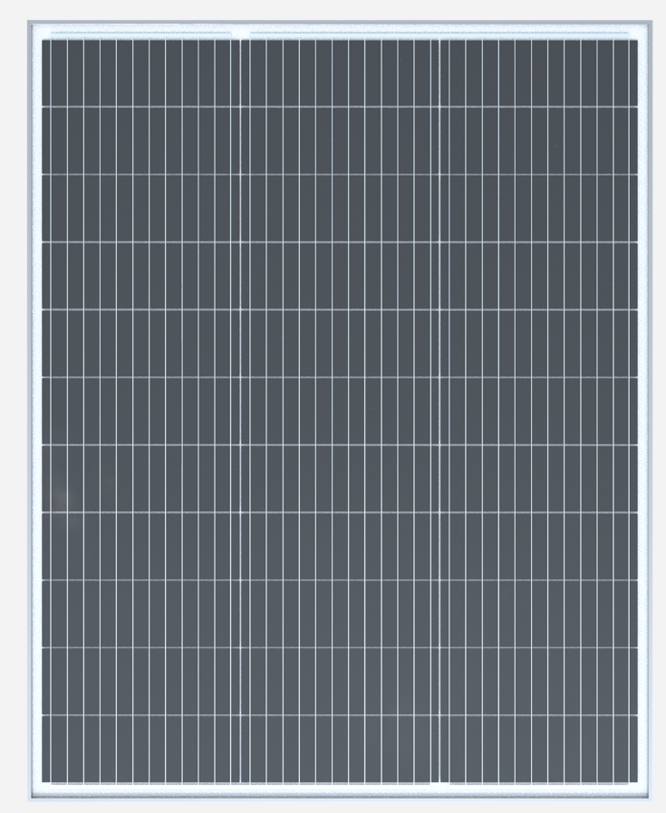 100W Silver Glass Solar Panel